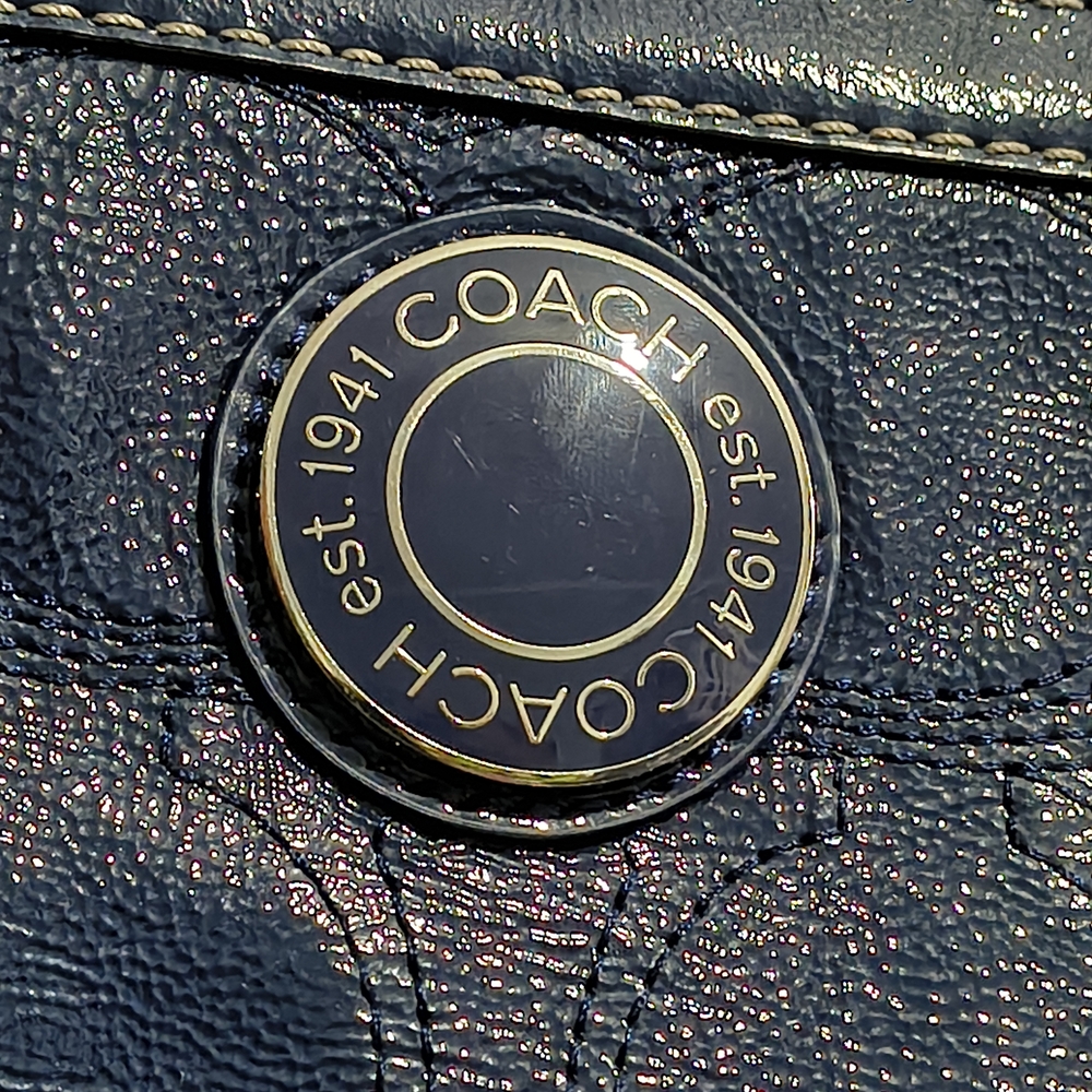 Coach Blue Tote Bag - Picture 2 of 13